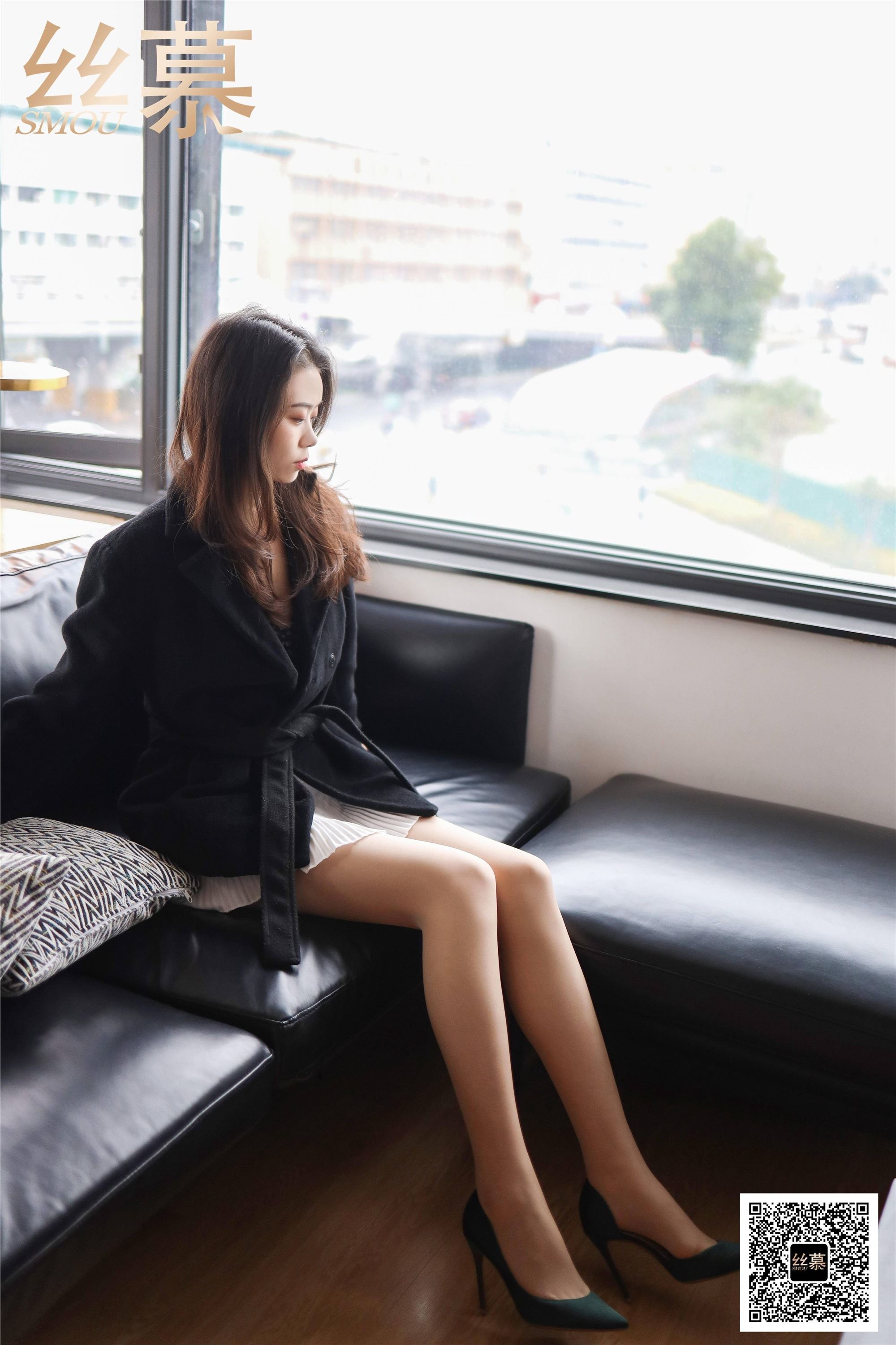 丝慕写真 SM406 天天一元 模特：芝芝《百褶裙经典穿搭》